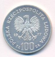 Lengyelország 1977. 100Zl Ag "Környezetvédelem - Buffalo" T:UNC (eredetileg PP) 
Poland 1...