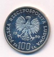 Lengyelország 1980. 100Zl Ag "Siketfajd" T:UNC (eredetileg PP) 
Poland 1980. 100 Zlotych ...