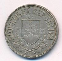 Szlovákia 1941. 20K Ag "Cirill és Metód" T:VF patina, ph. Slovakia 1941. 20 Korun Ag "...