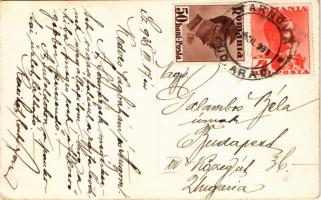 1938 Pankota, Pancota; utca, üzlet / street view, shop. photo (EB)