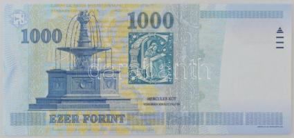 1999. 1000Ft alacsony "DD 0000142" sorszámmal T:UNC 
Hungary 1999. 1000 Forint with low &...