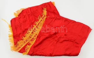 Szocialista korszakból vörös terítő / faliszőnyeg, cca 180x100 cm