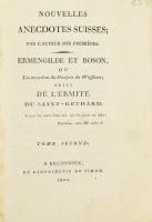 Nouvelles anecdotes Suisses; par l'auteur des premiéres. Ermengilde et Boson Brunswick 1802, Simon 211p. Korabeli papírborítóval