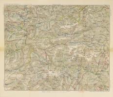 Mariazell és környékének térképe, 1:100 000, G. Freytags Ausflugskarte 11, ragasztott, 34×38 cm