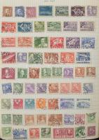 Svédország gyűjtemény kb 700 klf bélyeg a kezdetektől az 1990-es évekig füzetben