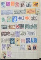 Svédország gyűjtemény kb 700 klf bélyeg a kezdetektől az 1990-es évekig füzetben