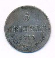 Ausztria 1848A 6kr Ag T:XF,VF patina Austria 1848A 6 Kreuzer Ag C:XF,VF patina Krause KM#2200