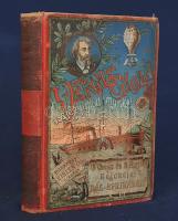 Verne, Jules:  Három orosz és három angol kalandjai Dél-Afrikában. Fordította: Zempléni P. Gyula. II., képes kiadás. Budapest, (1901). Eisler G. kiadása (Országos Központi Községi Nyomda Rt.) 306 + [2] p. Jules Verne (1828-1905) francia író Dél-Afrikában játszódó földmérési kalandregénye folyóiratközlés után először 1872-ben jelent meg, ,,Aventures de trois Russes et de trois Anglais" címmel. Az 1850-es évek derekán játszódó kalandregény cselekményét időről időre földmérési eszmefutamok színesítik: az ismeretterjesztő betétek a korai Verne-regényekben gyakori eljárásnak számított. A Verne-szöveg magyar nyelven először 1875-ben jelent meg, a Franklin-Társulatnál, Nagy István fordításában. Oldalszámozáson belül hét egész oldalas illusztrációval. Az enyhén foltos címoldalon régi gyűjteményi bélyegzések, tulajdonosi és ajándékozási bejegyzések; a gyűjteményi bélyegzés a belív több oldalán megismétlődik. Példányunk két levele meglazult, a kötet fűzése a címlap és a tartalomjegyzék előtt kissé laza. Aranyozott, színes, illusztrált, vaknyomásos, enyhén sérült gerincű, hátsó kötéstábláján enyhén foltos kiadói egészvászon kötésben (Wolfner J., Budapest), márványmintás festésű lapszélekkel.