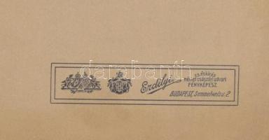 cca 1896 Dvorzsák Ferenc óbudai hentes mester feldíszített pavilonja a millenniumi (?) kiállításon, ...