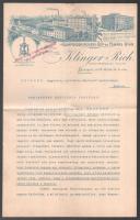 1903 Gumpoldskircheni gép- és fémárugyár fejléces ajánlattételi levele Szikszó városának acetilén gázos világítási rendszer létesítésére