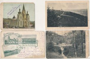 65 db RÉGI külföldi város képeslap vegyes minőségben / 65 pre-1945 European town-view postcards in mixed quality