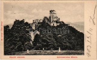 1903 Zboró, Zborov; várrom. Divald Adolf 24. / Zborovsky hrad / castle ruins