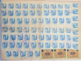 cca 1940-1958 Kb 180 darabos okmány gyűjtemény, borsodi vonatkozású iratokkal, klf kiadások, gyűrűs ...