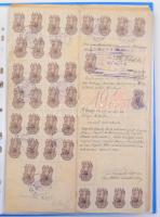 cca 1940-1958 Kb 180 darabos okmány gyűjtemény, borsodi vonatkozású iratokkal, klf kiadások, gyűrűs ...