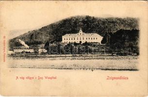 Vágzsigmondháza, Zsigmondháza, Orlové (Vágbeszterce, Povazská Bystrica); Vágvölgy, Hohenlohe herceg kastélya. Gansel Lipót 61. / Das Waagtal / Povazie / castle in the Váh valley (fl)