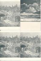 BUDAPEST - 32 db MODERN magyar reprint nem képeslapos nyomtatvány