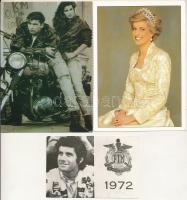 50 db MODERN külföldi motívum képeslap és fotó: színészek, színésznők, híres emberek, aláírtak is