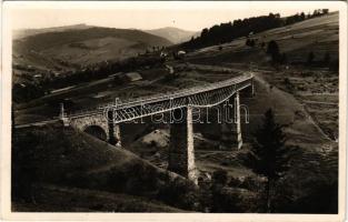 1940 Kisszolyva, Szkotárszke, Skotarska; Volóc környéke, Vasúti híd, viadukt / railway bridge, viaduct (EK)