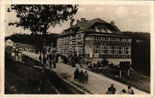 1940 Uzsok, Uzok, Uzhok; Sportszálló étterem 850 méter magasban a Magyar-Lengyel határon / sport hotel and restaurant on the Hungarian-Polish border (fl)