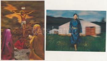 6 db MODERN 3D dimenziós képeslap / 6 modern 3D dimensional postcards