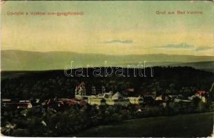 1910 Vízakna, Salzburg, Ocna Sibiului; látkép. Takáts Jenő kiadása / general view, spa (ázott / wet damage)