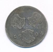 Ausztria / Vorderösterreich 1804H 6kr Ag "II. Ferenc" Günzburg (2,24g) T:XF patina Austria...