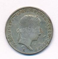 1842B 20kr Ag "V. Ferdinánd" anyaghiba T:VF peremen javítás nyoma Hungary 1842B 20 Kreuzer...