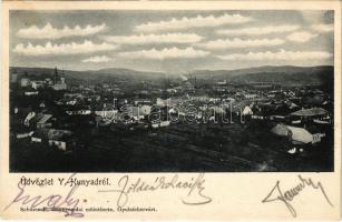 1918 Vajdahunyad, Hunedoara; vár, látkép. Schäser F. fénynyomdai műintézete kiadása / castle, general view (fl)