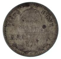 1870GYF 10kr Ag "Váltó Pénz" T:F Adamo M10.1