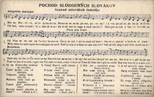 Bulissa Károly - Az irredenta kalandor. Hátoldalon Szabad szlovákok indulója kottás lap / Dr. Karol ...
