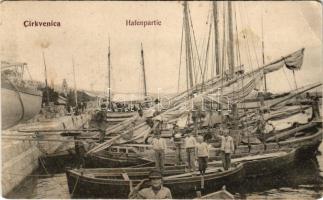 Crikvenica, Cirkvenica; Hafenpartie / kikötő / port (non PC) (vágott / cut)