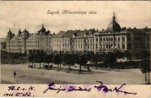 1904 Zagreb, Zágráb; Mihanoviceva ulica / street (fa)