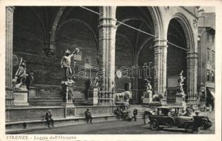 Firenze Loggia dell´Orcagna with automobile