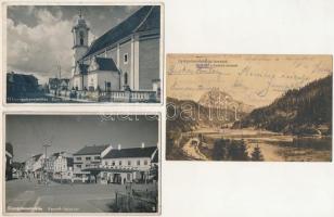 Gyergyószentmiklós, Gheorgheni; 3 db régi képeslap / 3 pre-1945 postcards