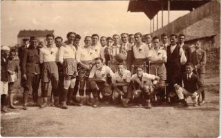 1926 Szeged, focisták, labdarúgók. Honti Sándor fényképész, photo / Hungarian football team (Rb)