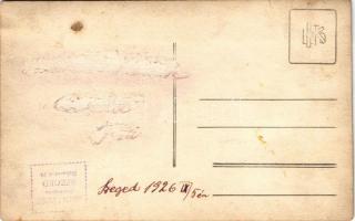 1926 Szeged, focisták, labdarúgók. Honti Sándor fényképész, photo / Hungarian football team (Rb)