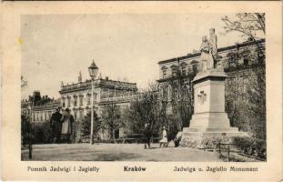 1913 Kraków, Krakkó, Krakau; Pomnik Jadwigi i Jagielly / monument