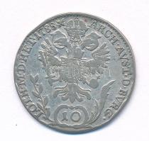 1788B 10kr Ag "II. József" (3,54g) T:VF,F Huszár: 1887., Unger III.: 1333.a