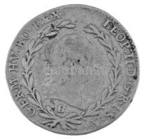 1792B 10kr Ag "II. Lipót" Körmöcbánya (3,65g) T:VF,F / Hungary 1792B 10 Kreuzer Ag "L...