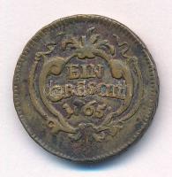 Erdély 1765. 1gr Cu T:VF patina