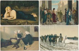 43 db RÉGI Stengel litho művész képeslap vegyes minőségben / 43 pre-1945 Stengel litho art postcards...