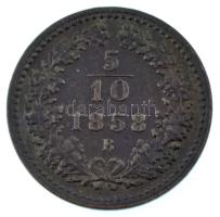 1858B 5/10kr Cu T:XF,VF Adamo M3