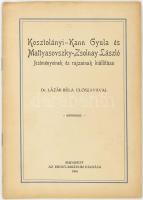 Kosztolányi-Kann Gyula és Mattyasovszky-Zsolnay László festményeinek és rajzainak kiállítása. Az Ernst-Múzeum kiállításai XIX. Bp.., 1916, Ernst-Muzeum, 16 p. Néhány fekete-fehér képpel illusztrált. Kiadói papírkötés, ceruzás bejegyzésekkel, jegyzetekkel.