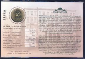 2003. 20Ft "Deák Ferenc" elsőnapi veret számozott emléklapon T:1 Csak 12000db!