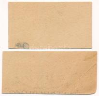 Miskolc 1920. 20f + 50f "Özv. Papszt Józsefné Vendéglő" T:AU,XF
Adamo MIS-23.1, MIS-23.2