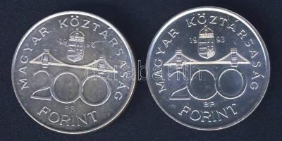 1993-94. 200Ft Ag "MNB" + "Deák" T:BU,2