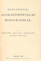 Szilágyi Sándor, et al.: Magyar protestans egyháztörténelmi monographiák. Magyarországi Protestansegylet Kiadványai XVII-ik kötet. Bp., 1880, Magyarországi Protestansegylet. Kissé kopott borító, foltos lapok, tulajdonosi beírás.
