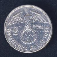 Német 3. Birodalom 1938A 2M Ag "Hindenburg" T:3 ph