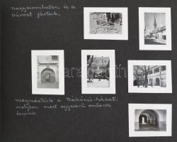 1938/1939 cca 180 darab kisméretű fotó, közte érsekújvári képekkel, helyi látványosságokkal, albumba...