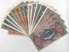 1930-1946. 17db-os vegyes pengő bankjegy tétel, közte 1db 1917. 2K T:F nagyrészt szép papírral